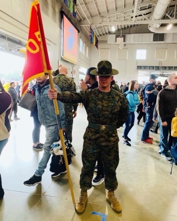 staff sergeant steven smiley at a graduation